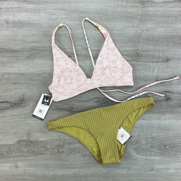 ☀️RIP CURL☀️ LA BONITA REVO CROP PREMIUM SURF CHEEKY PANT BIKINI SET - Picture 9 of 16